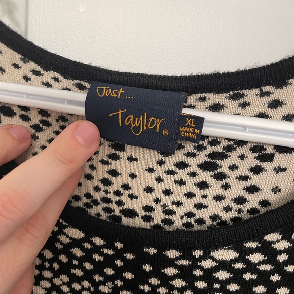 Just Taylor Sweater Dress Size XL - Picture 3 of 3